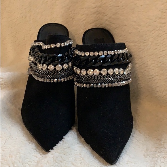 Aqua Womens AQ-Dare Embellished Rhinestone Mules - Picture 13 of 13